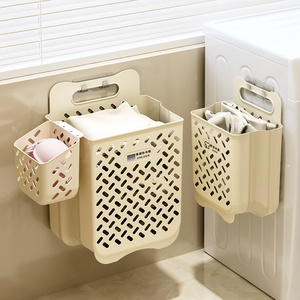 New Arrival Colorful Plastic laundry  hamper storage baskets for dirty clothes box organizer folding clothes dirty storage box