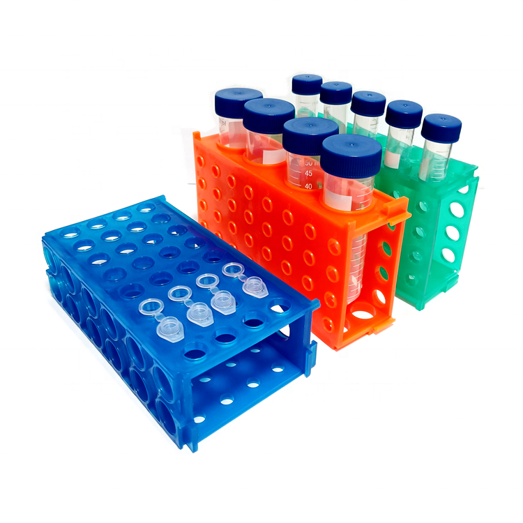 CTB-09805 Laboratory Plastic 98 well tube freeze storage box for 0.5ml microcentrifuge tubes