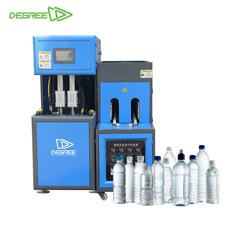 Semi Automatic 2 cavity 4 Cavity Small Plastic Bottle Making Machine / Blowing Bottle Machine