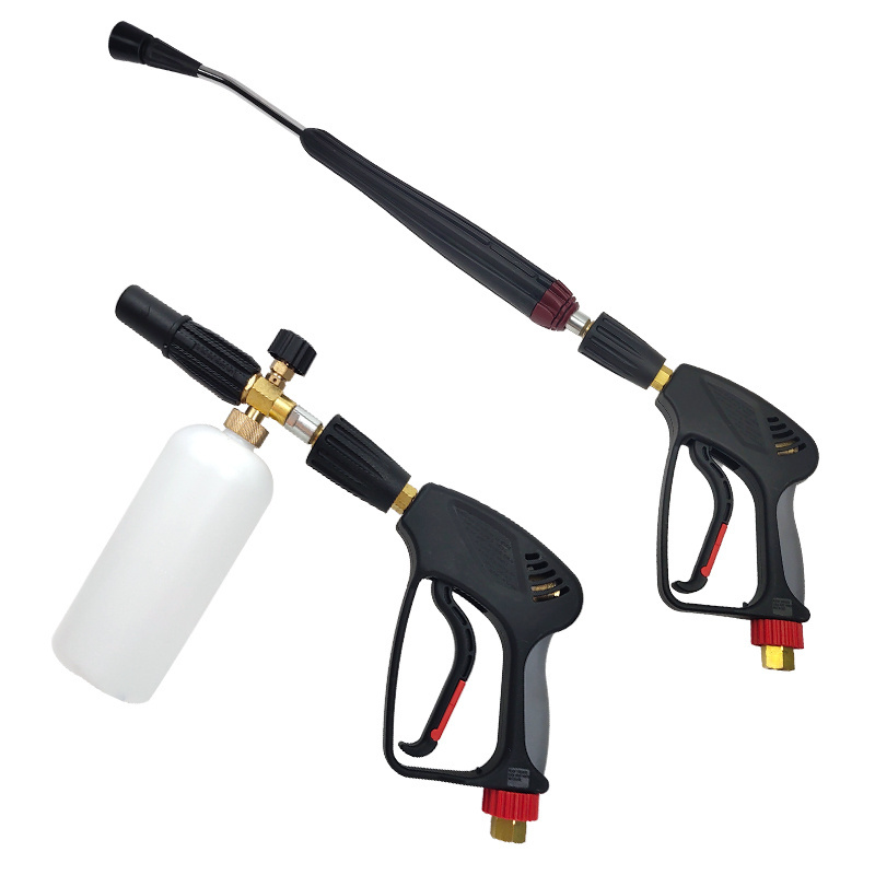 High pressure 5000 psi gun with 1 L foam bottle pressure washer kit for high pressure washer with Italian Quick Connector