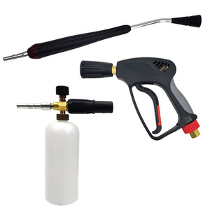 High pressure 5000 psi gun with 1 L foam bottle pressure washer kit for high pressure washer with Italian Quick Connector