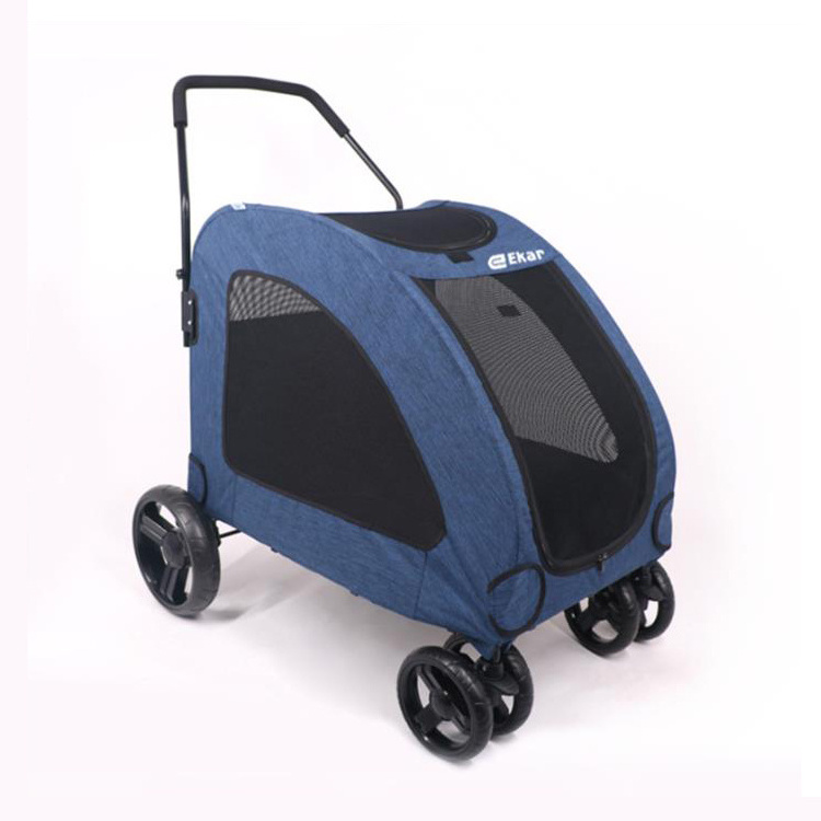 New Product Small Folding Pet Cart For Outdoor Pet Stroller Trolley For Dog