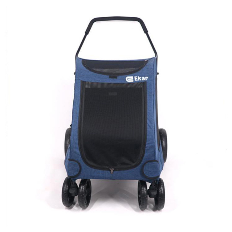 New Product Small Folding Pet Cart For Outdoor Pet Stroller Trolley For Dog