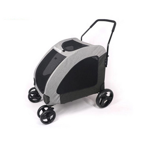 New Product Small Folding Pet Cart For Outdoor Pet Stroller Trolley For Dog