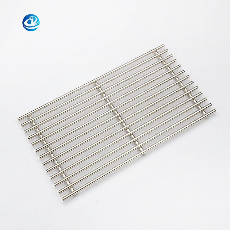 Custom stainless steel BBQ grill grid indoor outdoor cooking accessories ss304 barbecue grill grate griglia per barbecue