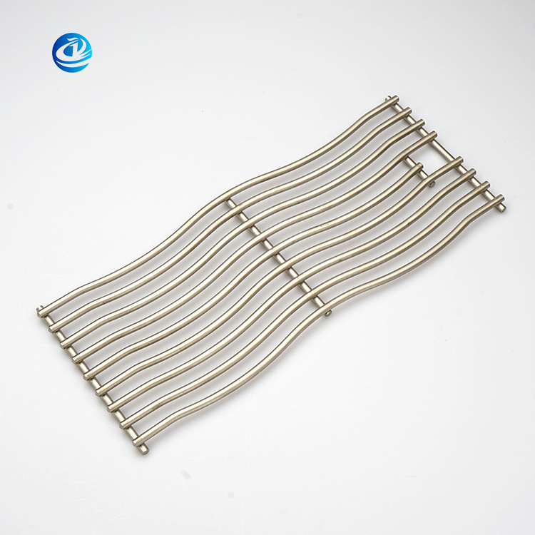 Non-stick stainless steel BBQ grill grid shape customized indoor outdoor cooking accessories ss304 barbecue grill grate