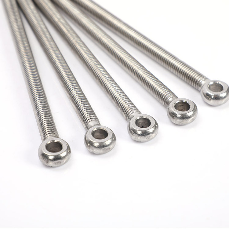 M8 M10 M12 304 Stainless Steel Eye Bolts Fisheye With Holes Bolt GB798 Eyelet Screw Stud Articulated Anchor Bolt