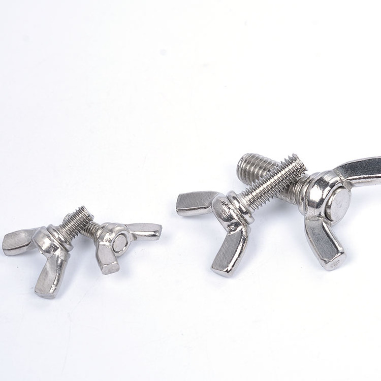 M6/M8/M10 DIN316 Butterfly Bolt Wing Bolt Set Wing Nuts Claw Screw Thumbscrew Stainless Steel