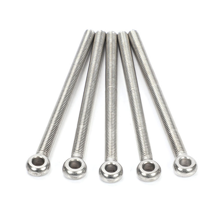 M8 M10 M12 304 Stainless Steel Eye Bolts Fisheye With Holes Bolt GB798 Eyelet Screw Stud Articulated Anchor Bolt