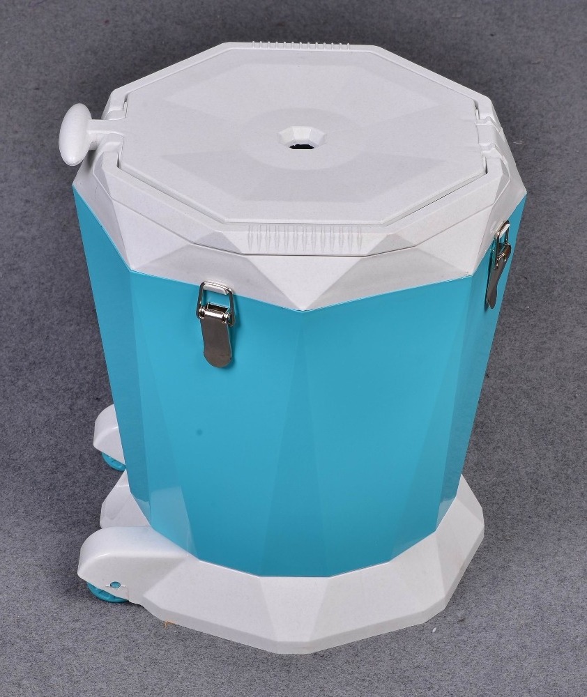 hot sale heady duty industrial Flat squeeze mop bucket with wheels