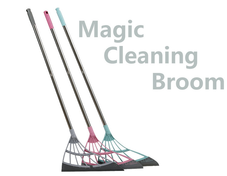 multifunction  brooms and mops silicone magic broom wiper mop floor scraper for hair remover dust cleaning