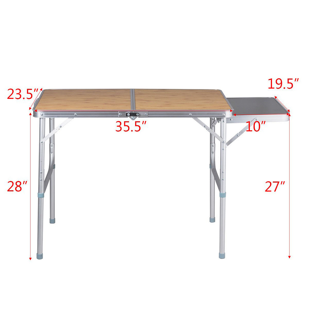 Factoray cheap 2 in 1 folding table portable outdoor camping kitchen