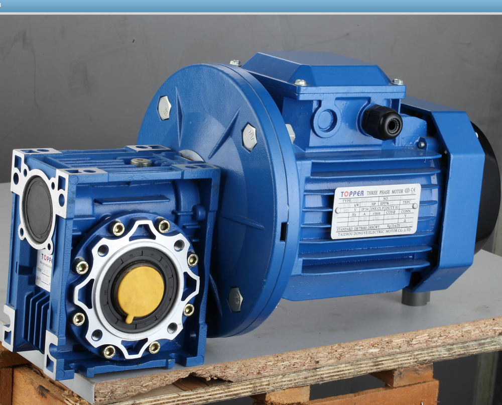 Three phase electric motor speed reducer