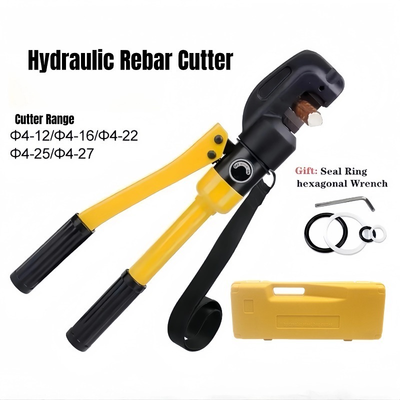 Construction Integral Hydraulic Rebar Cutter 4mm-25mm RC-25 Steel Manual Pliers High Tool-Shears Chain Cutting Tool