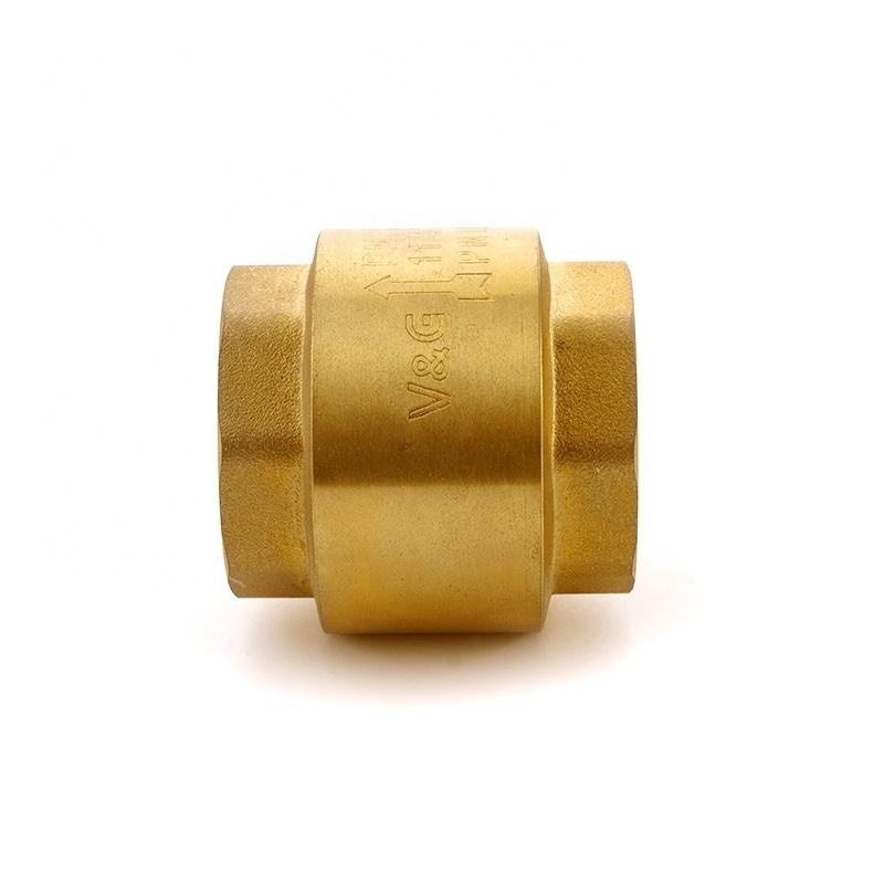 Female Thread NPT Brass Thread In-Line Spring Check Valve One-Way Anti Backflow Valve Water Control Float Valve