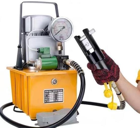 750W Ultra High Pressure Electric Hydraulic Pump 700Mpa Oil Station Gear Pump 220V Low Electric Hydraulic Oil Station Pump