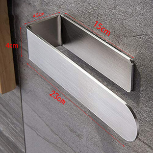 Ring Self Adhesive Towel Rack Stainless Steel Bathroom Metal Hand Towel Holder Nail-free Adhesive Towel Rack