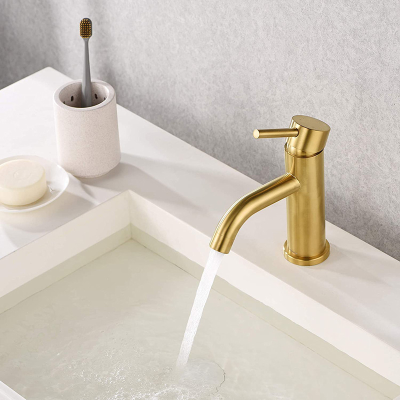 Minimalist Modern Style Taps Basin Mixer Bathroom Waterfall Faucet Single Hole Bathroom Faucet