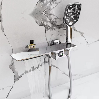 Hot Cold Bathroom Wall Mounted Simple Shower Mixer Tap Shower Faucet Shower Set