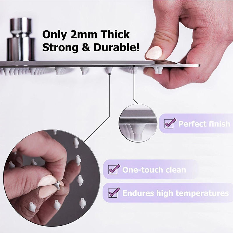 Ultra Thin Rainfall Shower Accessories For Bathroom Bath Faucet Hand Shower Handheld Stainless Steel 304 Shower Head