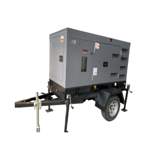 Moveable Power Station AC 3 Phase Trailer Type 75 kVA Generator Portable 60kw Diesel Generator Set Cummins Engine 75kVA