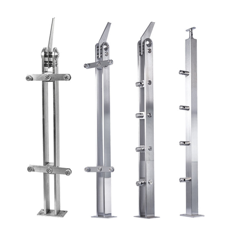 Customized product stainless steel railing post Glass Fence Posts Railing Pillars