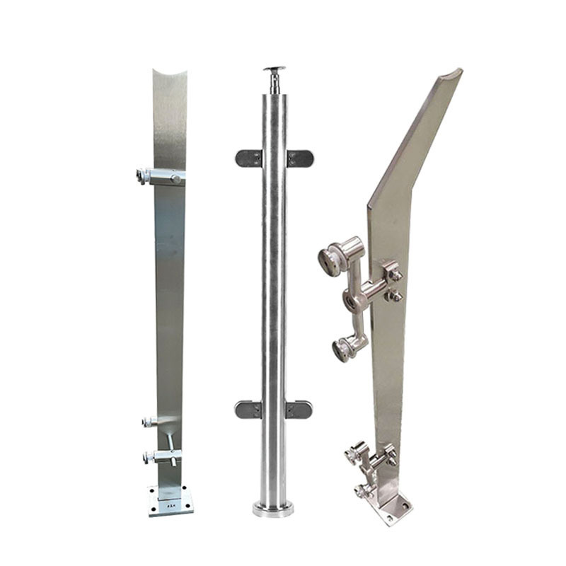 Customized product stainless steel railing post Glass Fence Posts Railing Pillars