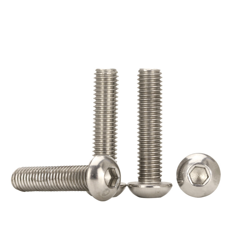 M2 M3 M4 M5 M6 M8 M10 M12 stainless steel 304 round head screws mushroom hexagon socket button head machine screw