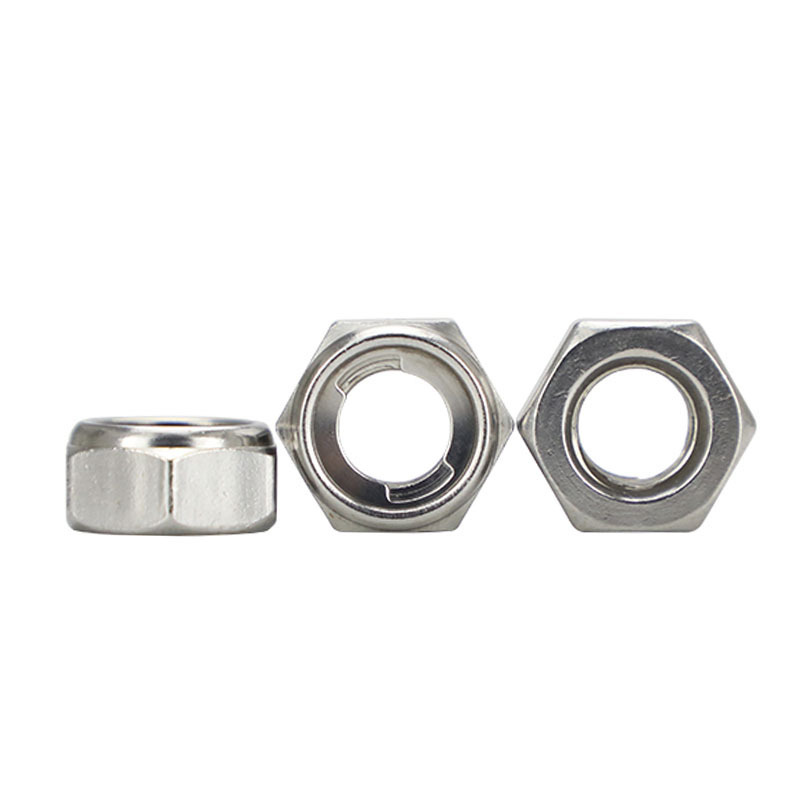 Factory direct fasteners price self locking nut stainless steel SS304  DIN985 hex nylock nut