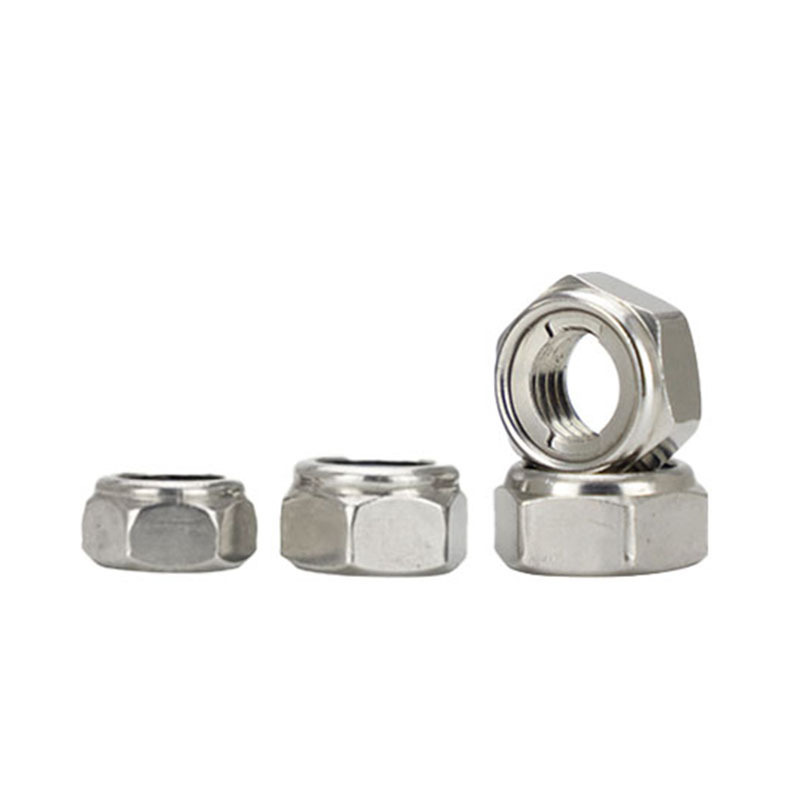 Factory direct fasteners price self locking nut stainless steel SS304  DIN985 hex nylock nut