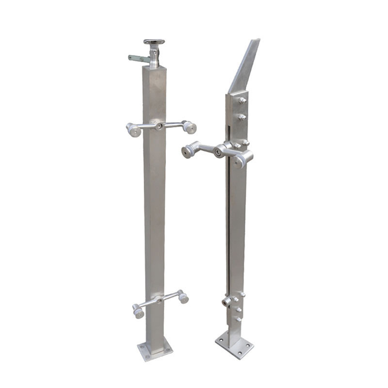 Customized product stainless steel railing post Glass Fence Posts Railing Pillars