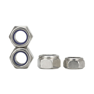 Factory direct fasteners price self locking nut stainless steel SS304  DIN985 hex nylock nut