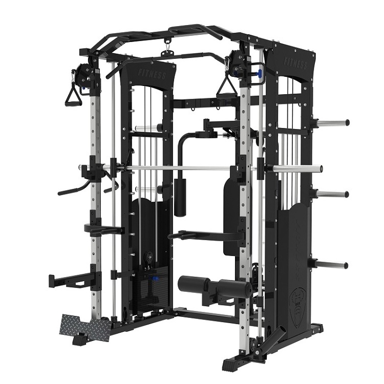 Multi functional trainer smith machine with pectoral fly function plate and weight stack loaded hot sale cheap price