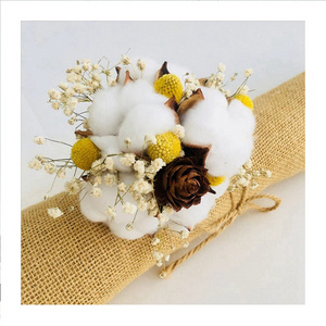 Mini Dried flower bouquet small milk bottle arrangement table decoration letterbox gift pampas   cake flowers