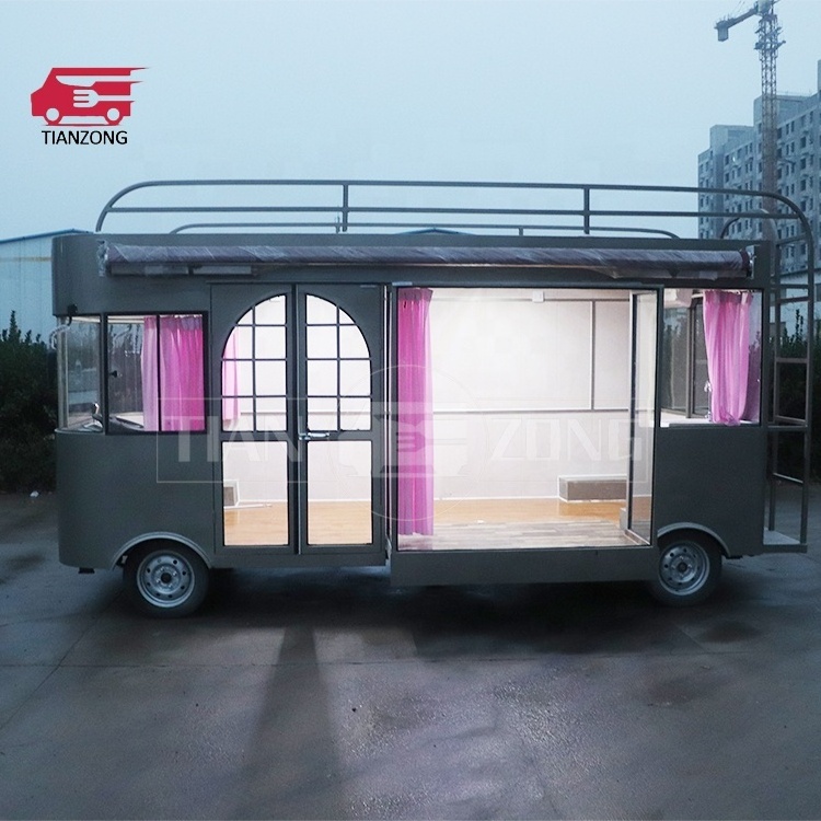 TIANZONG J111 Electric mobile garment truck clothes shop truck coffee cart vending fast food trailer