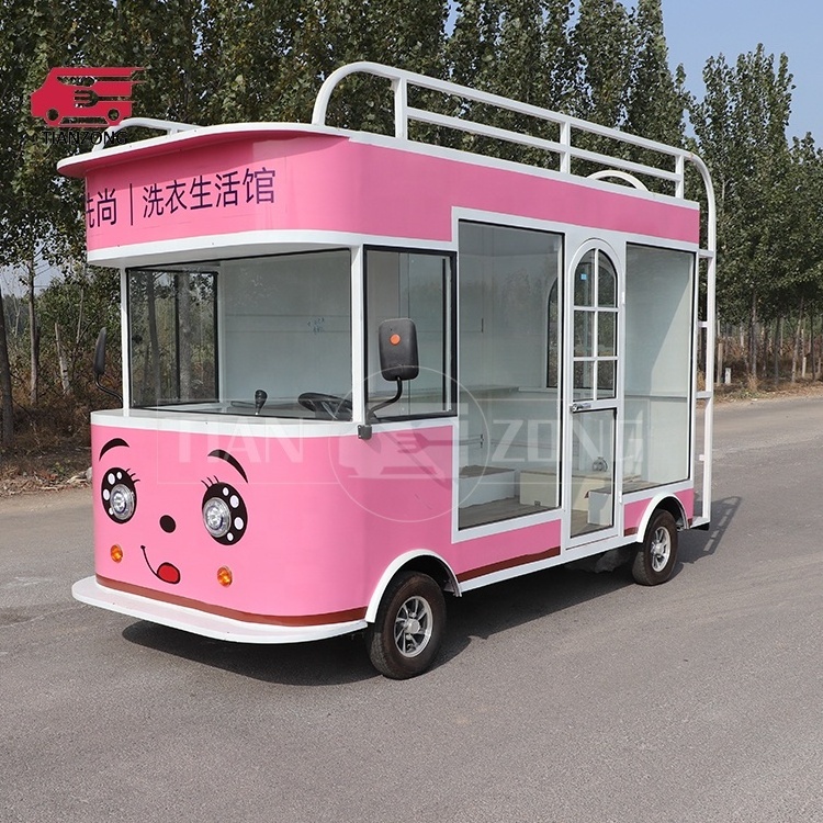 TIANZONG J114 mobile food truck for sale in dubai for garments shoes food trailer clothes mobile cart