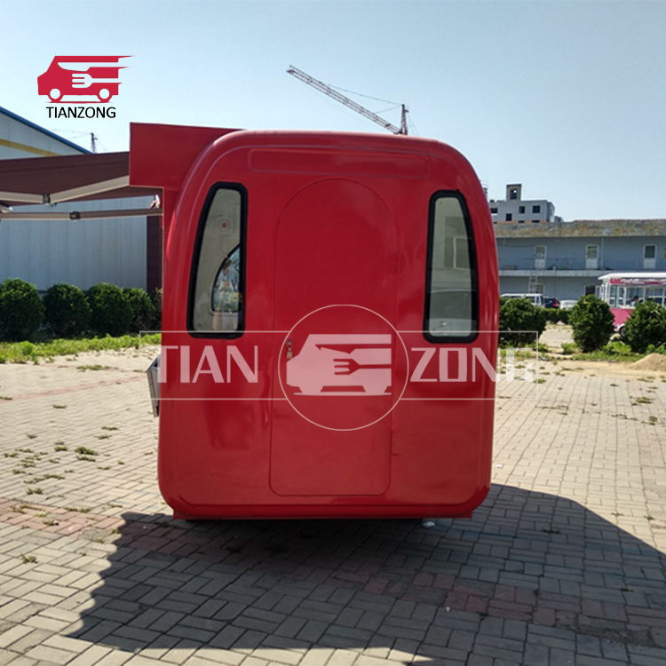 TIANZONG T35 Small Coffee Cart Mobile Food Truck Trailer hot dog concessions trailer  with CE ,ISO Certification