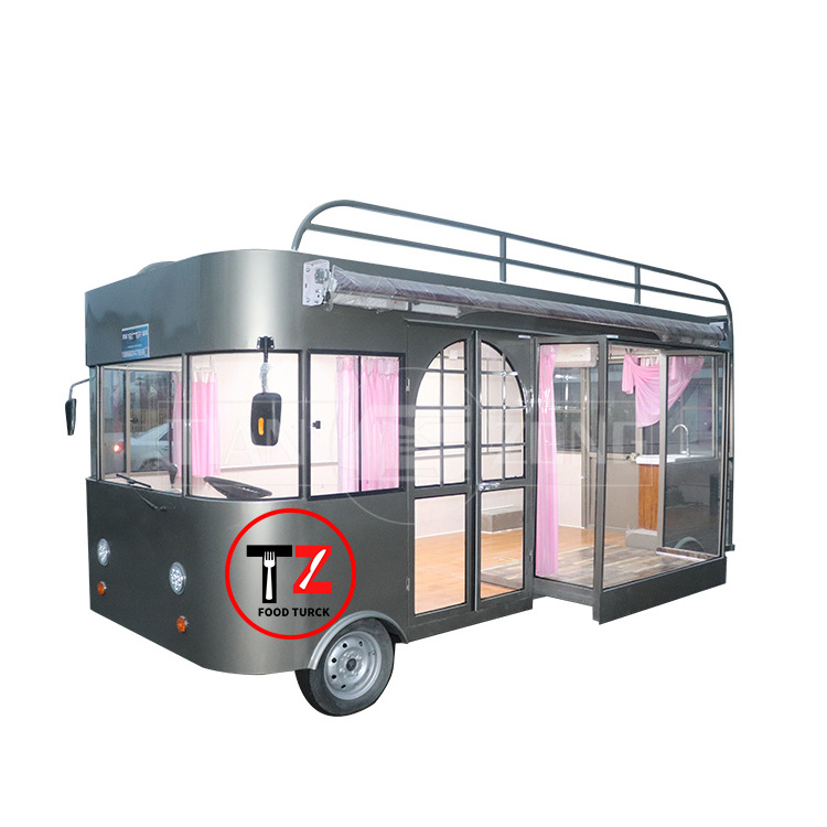 TIANZONG J111 Electric mobile garment truck clothes shop truck coffee cart vending fast food trailer