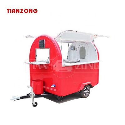 TIANZONG T24 Factory Supply mini food truck with Fast Food Machines ice cream trailer vending coffee cart for sales