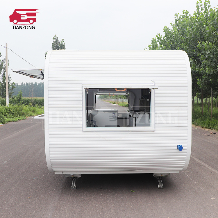 TIANZONG T61 Customized Fast Food Trailer Truck  Pizza Mobile Food Trailer full Equipped Dining Car