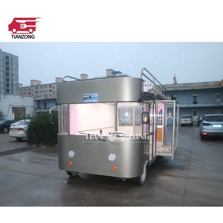 TIANZONG J111 Electric mobile garment truck clothes shop truck coffee cart vending fast food trailer