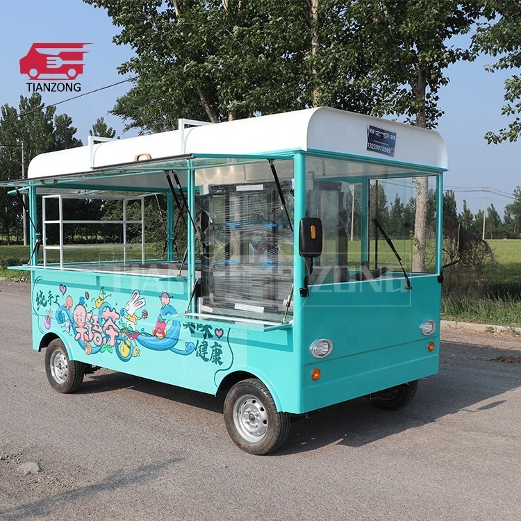 TIANZONG J117 Electric food truck promotional purchase churros cart mobile food cart food trailer for sale ghana