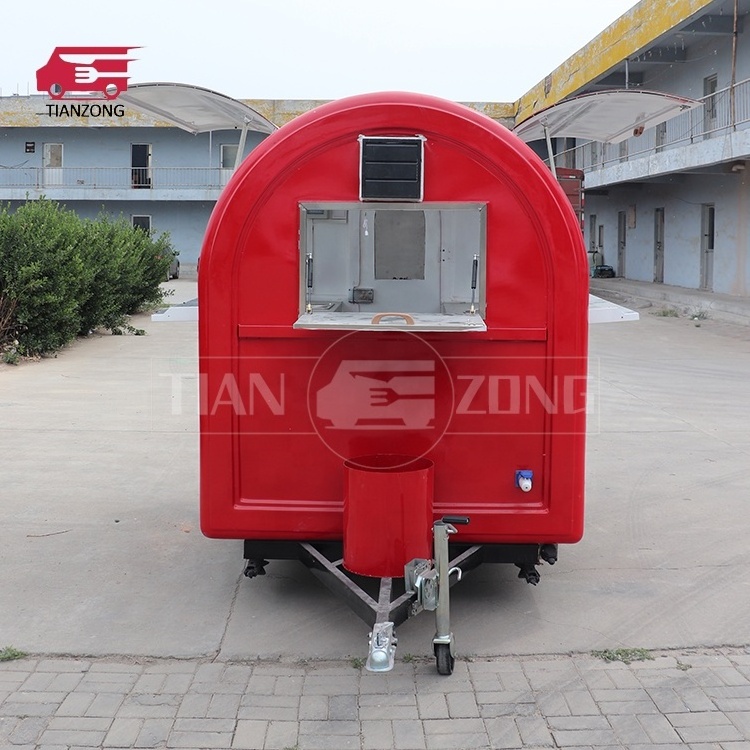 TIANZONG T24 Factory Supply mini food truck with Fast Food Machines ice cream trailer vending coffee cart for sales