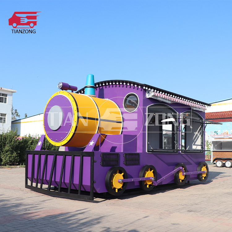 TIANZONG S10 CE ISO approved burger stand food trailer train food truck purchase shaved ice cart vintage food cart