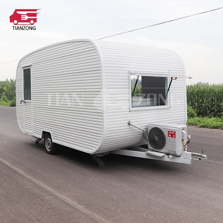 TIANZONG T61 Customized Fast Food Trailer Truck  Pizza Mobile Food Trailer full Equipped Dining Car