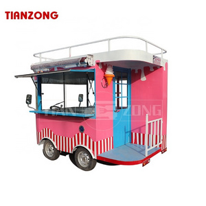 TIANZONG J series Popular pink ice cream car fast food truck food truck for sale europe