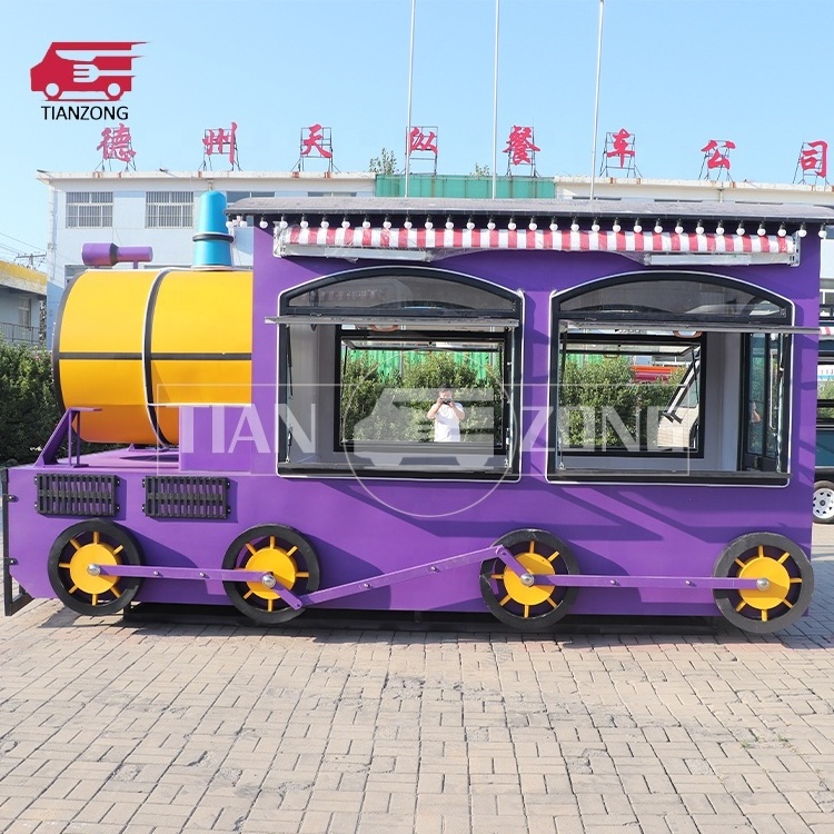 TIANZONG S10 CE ISO approved burger stand food trailer train food truck purchase shaved ice cart vintage food cart