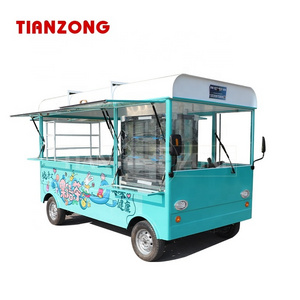 TIANZONG J117 Electric food truck promotional purchase churros cart mobile food cart food trailer for sale ghana