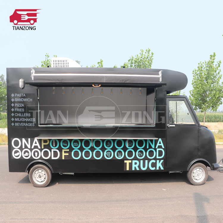 TIANZONG T57 street food cart Burgers catering food trailers fully equipped Selling Coffee Van food truck for sale