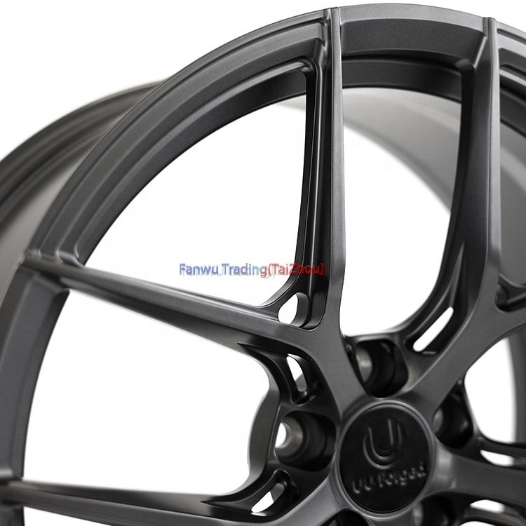 FF High Strength Matt black Full Painting 5X108 5X120 5X1143 16 17 18 19 20 21 22 23 24 Inch 2 Piece Forged Wheels